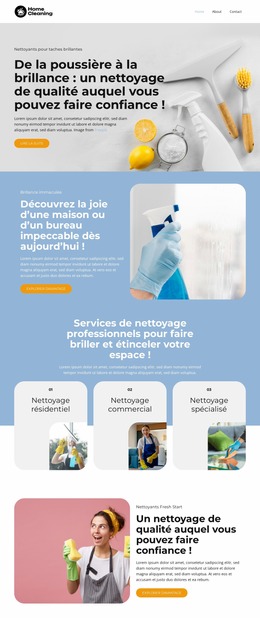 Brillance Immaculée - Glisser-Déposer Le Modèle Joomla