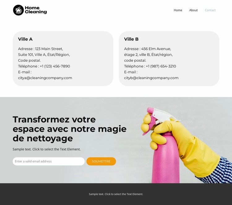 Nettoyants Fresh Start Modèle Joomla