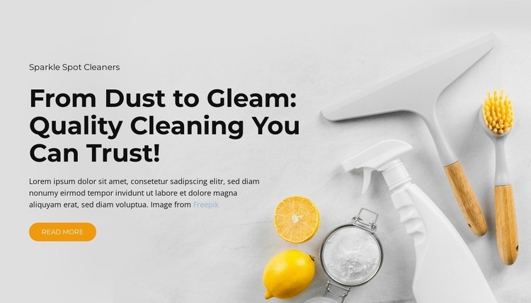 General House Cleaning Homepage Design