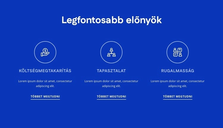 HR tanácsadás előnyei HTML Sablon