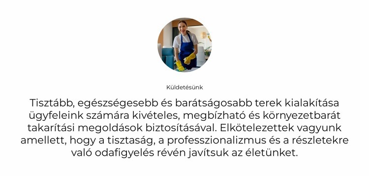 Lakossági takarítás HTML Sablon