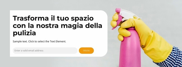 Pulizia profonda Costruttore di siti web HTML