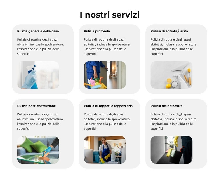 Pulitori di macchie scintillanti Mockup del sito web