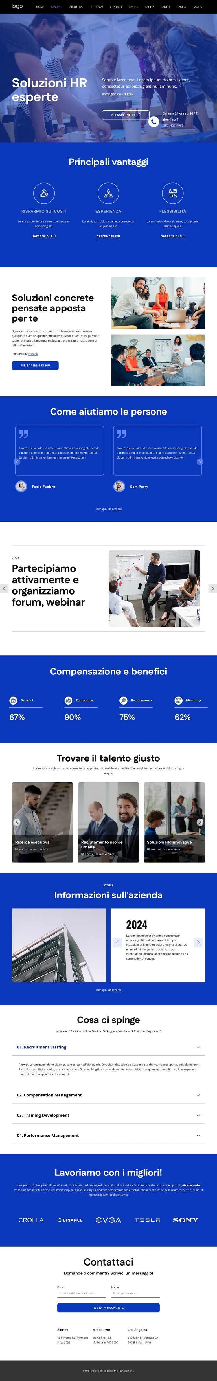 I tuoi consulenti HR Modello CSS