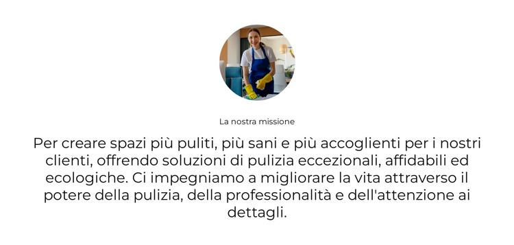 Pulizia residenziale Modello HTML