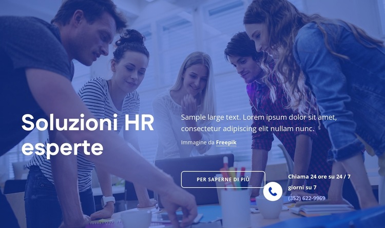 Soluzioni HR esperte Modello di sito Web