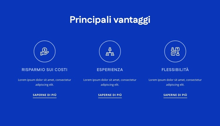 Vantaggi della consulenza HR Modello di sito Web