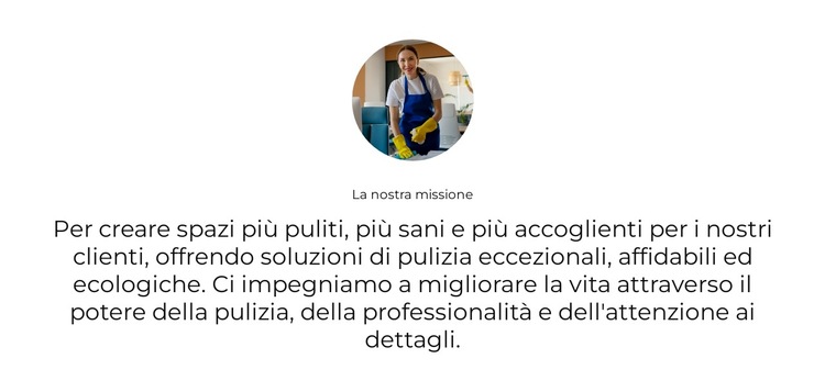 Pulizia residenziale Modello di sito Web