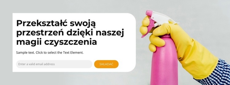 Głębokie czyszczenie Szablony do tworzenia witryn internetowych