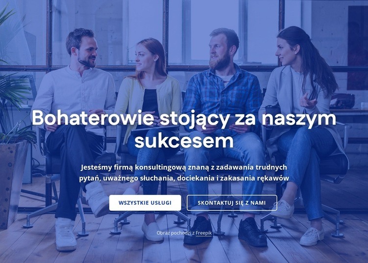 Firma doradztwa personalnego Makieta strony internetowej