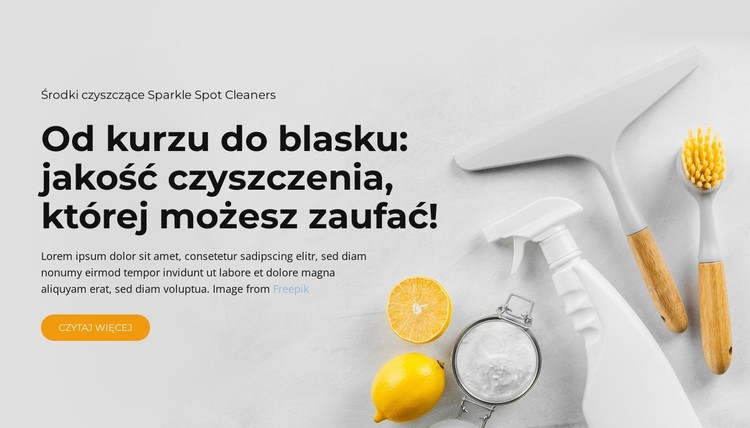 Ogólne sprzątanie domu Szablon CSS