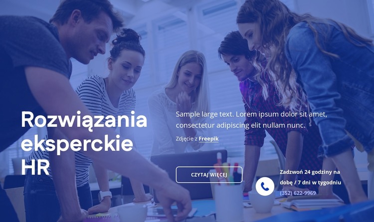 Rozwiązania eksperckie HR Szablon HTML
