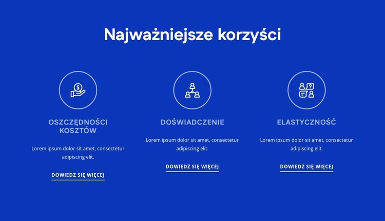 Korzyści z doradztwa HR Szablon HTML