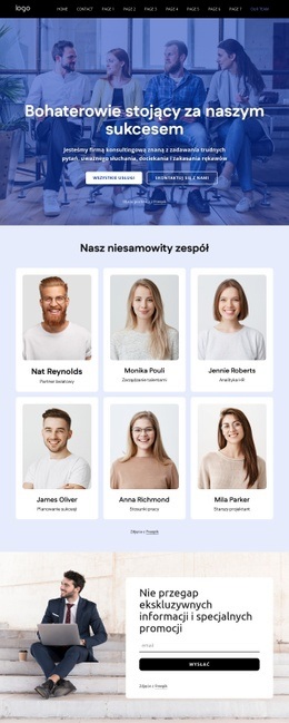 Premium Szablon HTML5 Dla Zespół Firmy HR