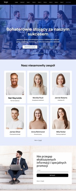 Niesamowity Szablon Joomla Dla Zespół Firmy HR