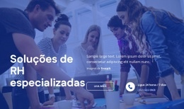 Soluções De RH Especializadas - HTML Web Page Builder