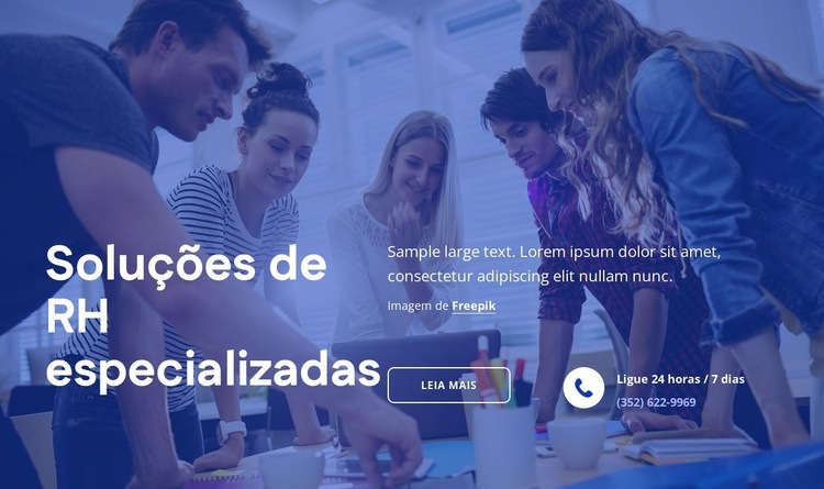 Soluções de RH especializadas Modelo HTML5