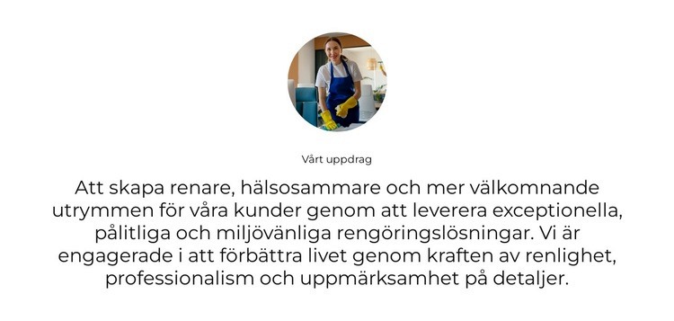 Bostadsstädning HTML-mall