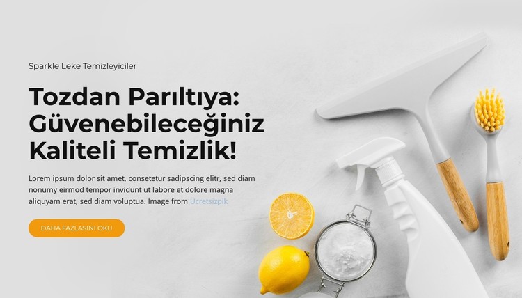 Genel Ev Temizliği CSS Şablonu