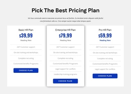 Website Builder For HR Company Pricing