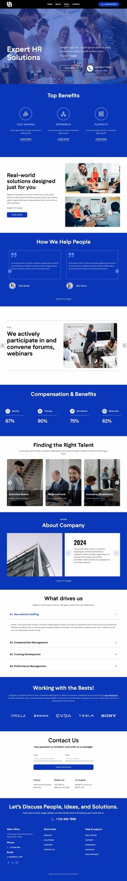 Informal Business Structures - Website Template by Nicepage