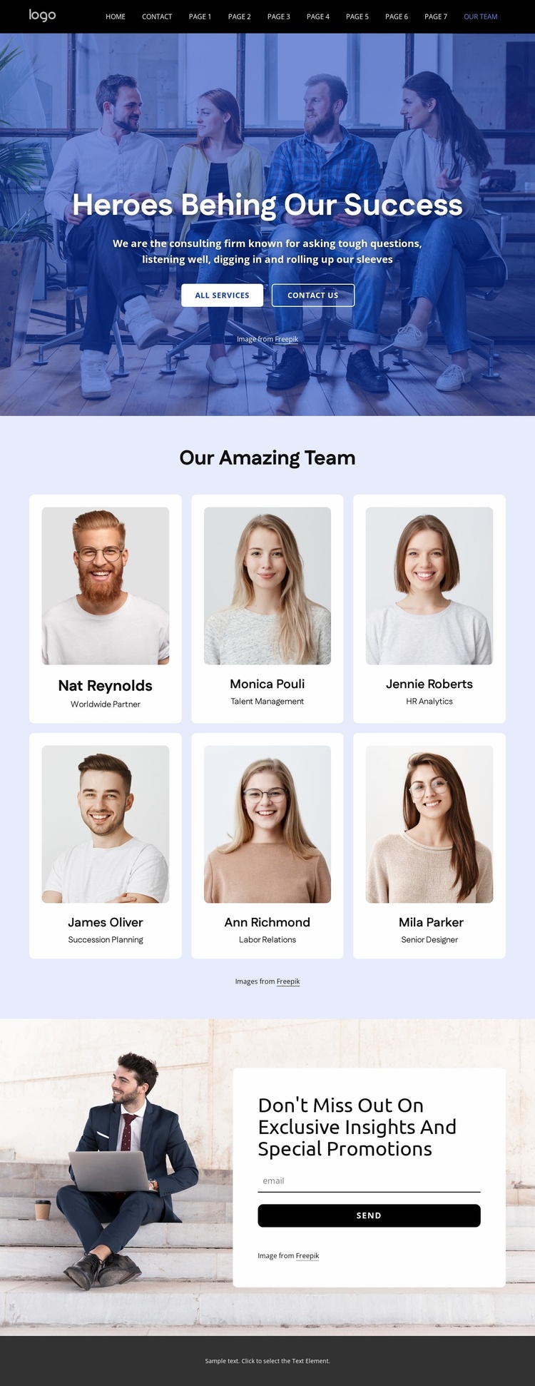 The HR company team eCommerce Template