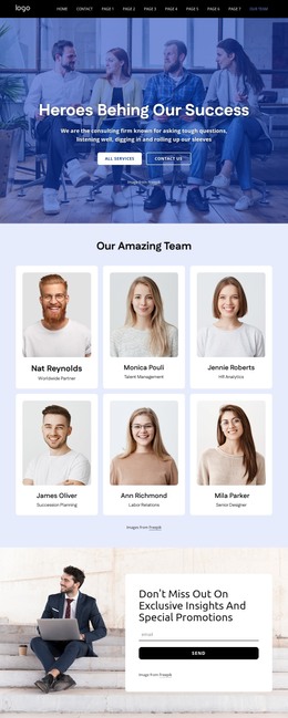 The HR Company Team - Drag & Drop WordPress Theme