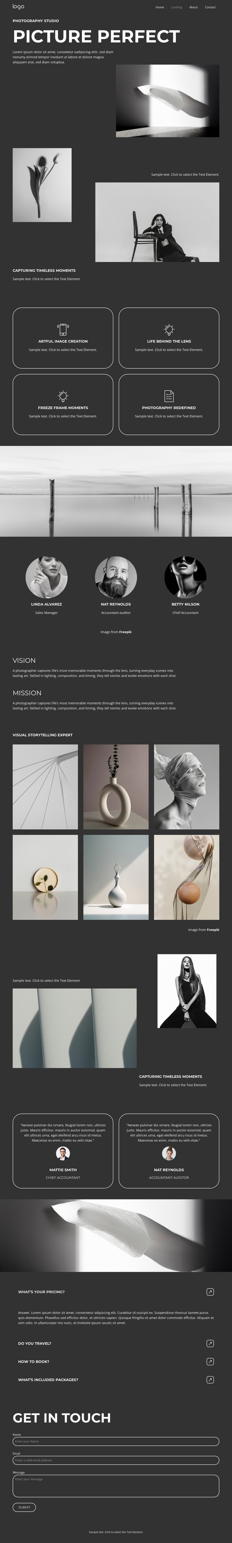 Picture Perfect HTML Template