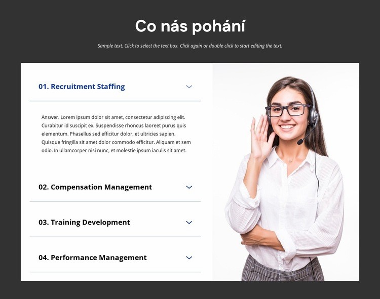 HR poradenství Šablona HTML