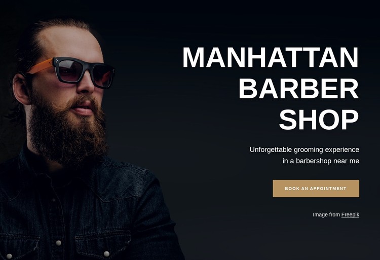 Manhattan Barber Shop CSS Template