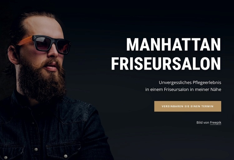 Manhattan Barber Shop Website-Modell