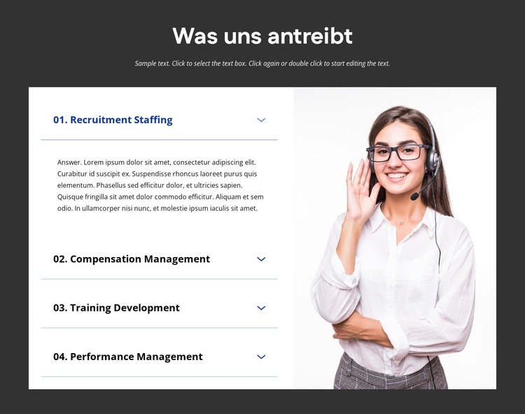 Personalberatung Website-Vorlage