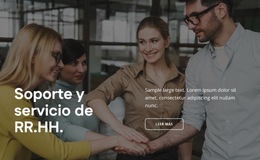 Inspiración Del Sitio Web Para Soporte De RRHH