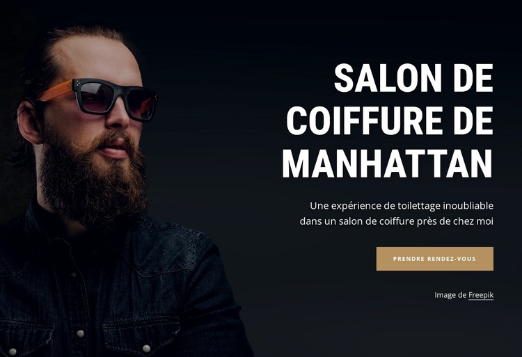 Salon de coiffure de Manhattan Modèle HTML