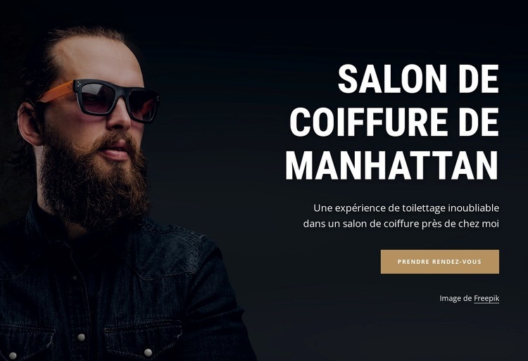 Salon de coiffure de Manhattan Modèle HTML5