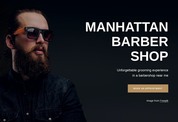 Manhattan Barber Shop HTML Template