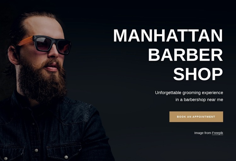 Manhattan Barber Shop Html Website Builder