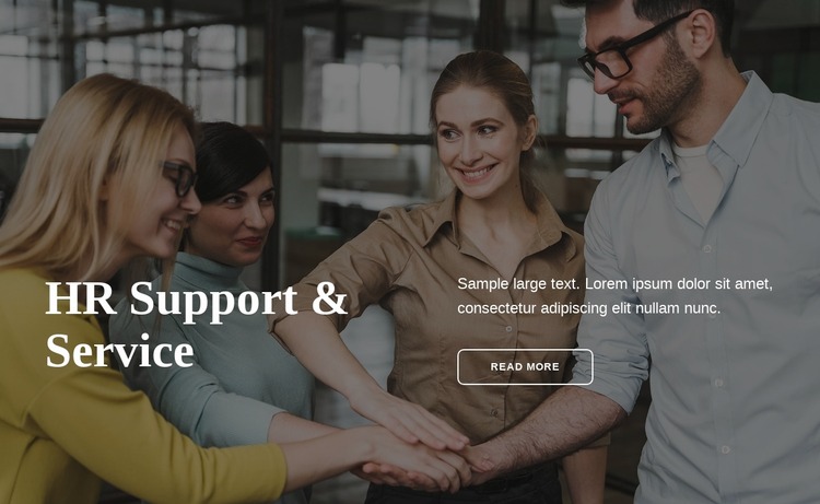 HR support Html Website Builder