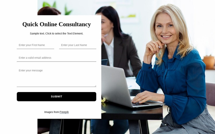 Quick online consultancy Html Website Builder