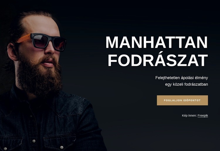 Manhattani fodrászat HTML Sablon