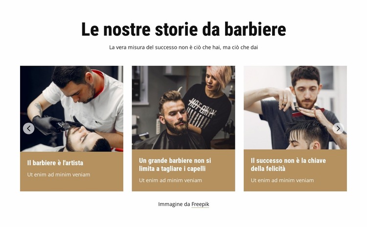 Le nostre storie da barbiere Modello Joomla