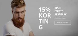 Barbershop Offers A 15% Discount