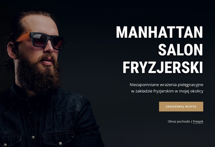 Zakład fryzjerski Manhattan Szablon CSS