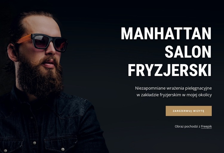 Zakład fryzjerski Manhattan Szablon Joomla