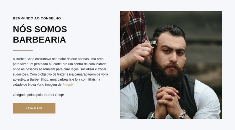 Bem-vindo à barbearia Template CSS