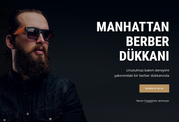 Manhattan Berber Dükkanı CSS Şablonu