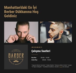 Premium Barbershop For Men - En Iyi Ücretsiz Joomla Şablonu