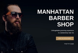 Manhattan Barber Shop - Best Website Builder Software