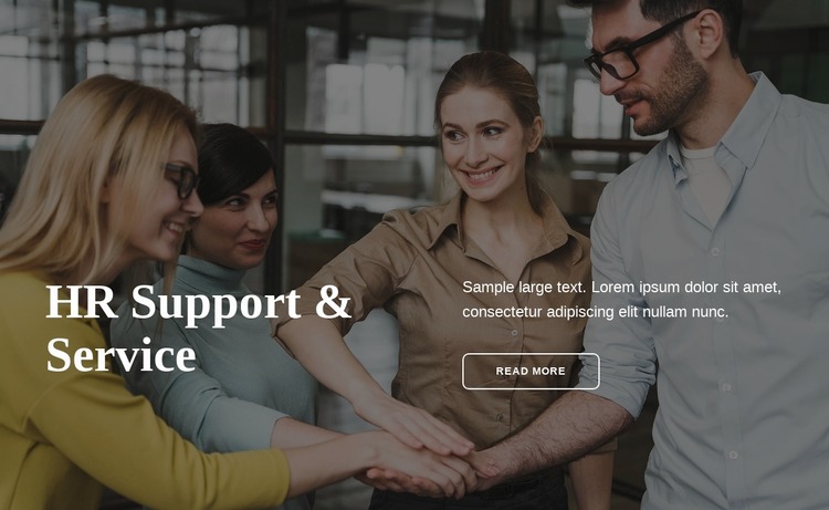 HR support Website Mockup