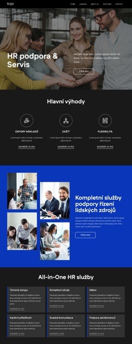 HR Podpora A Servis – Stažení Šablony Webu